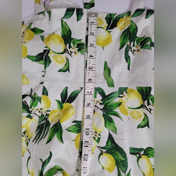 Anthropologie Avec Les Filles Lemon Sleeveless Preppy Coastal Cottagecore Dress - Picture 9 of 10